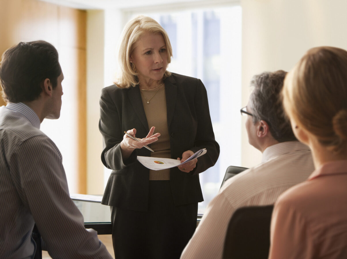 Mature businesswoman Conflict Management Training Course